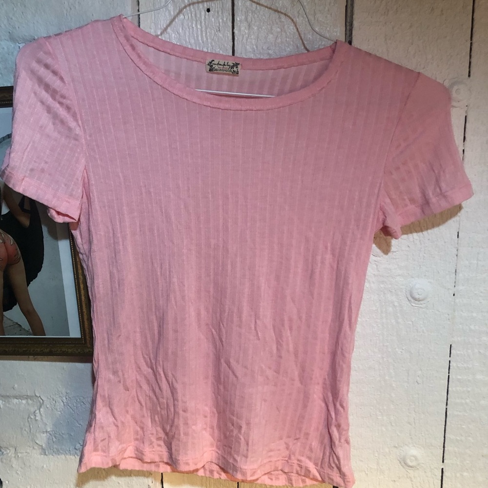 Pink Free People T Shirt